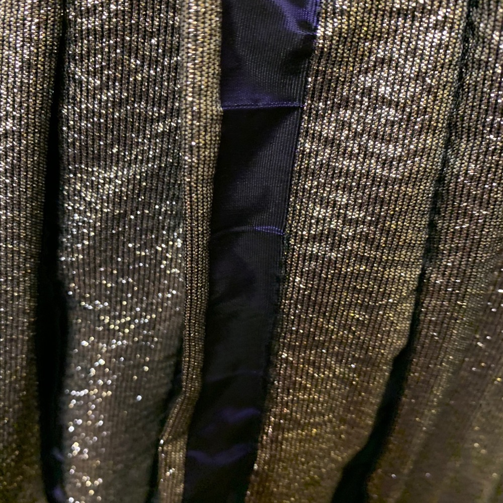 Vintage Talbots purple velvet and Gold Lame dress